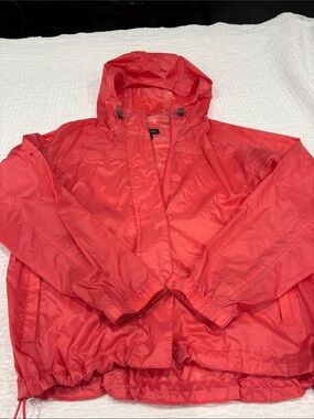Lands' End Ladies Coral Hooded Windbreaker Jacket
Size S